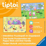 tiptoi® Puzzle für kleine Entdecker: Peppa Pig - 2x24 Teile