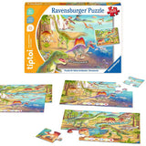 tiptoi® Puzzle für kleine Entdecker: Dinosaurier - 2x12 Teile