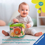 Play+ Motorik-Musik-Spiel-Würfel: Wilde Tiere - ab 6 Monate