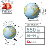 3D Puzzle - Globus in deutscher Sprache