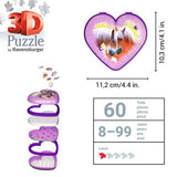 3D Puzzle Herzschatulle Pferde