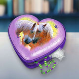 3D Puzzle Herzschatulle Pferde