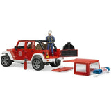 Bruder JEEP Wrangler Unlimited Rubicon Feuerwehrfahrzeug mit Feuerwehrmann