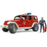 Bruder JEEP Wrangler Unlimited Rubicon Feuerwehrfahrzeug mit Feuerwehrmann