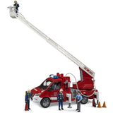 Bruder MB Sprinter Feuerwehr mit Drehleiter, Pumpe und Light & Sound Modul