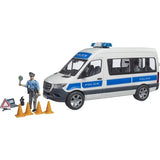 Bruder MB Sprinter Polizei Einsatzfahrzeug mit Polizist, Licht- und Soundmodul