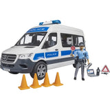 Bruder MB Sprinter Polizei Einsatzfahrzeug mit Polizist, Licht- und Soundmodul