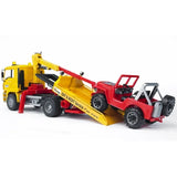 Bruder MAN TGA Abschlepp-LKW mit Geländewagen (ohne Light & Sound Modul)