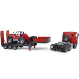Bruder MAN TGA Tieflader mit Manitou Teleskoplader MLT 633