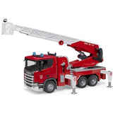 Bruder Scania Super 560R Feuerwehr mit Drehleiter, Licht- und Soundmodul