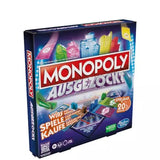 Monopoly Ausgezockt Brettspiel, schnelles Monopoly Familien-Spiel für 2–4 Spieler