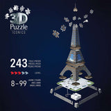 3D Puzzle Iconics: Eiffelturm - mit Licht