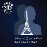 3D Puzzle Iconics: Eiffelturm - mit Licht