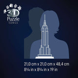 3D Puzzle Iconics: Empire State Building - mit Licht