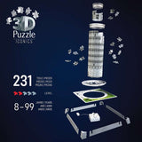 3D Puzzle Iconics: Schiefer Turm von Pisa - mit Licht