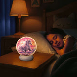 3D Puzzle-Ball Nachtlicht Pferde am Strand