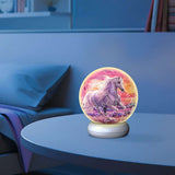 3D Puzzle-Ball Nachtlicht Pferde am Strand