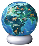 3D Puzzle-Ball Nachtlicht Erde mit Tiermotiven
