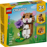 Niedlicher Hamster mit Blume Lego Creator, 166 Teile, ab 7 Jahren