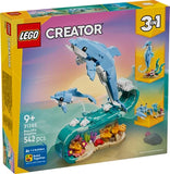 Meerestiere Wunderschöne Delfine Lego Creator, 542 Teile, ab 9 Jahren