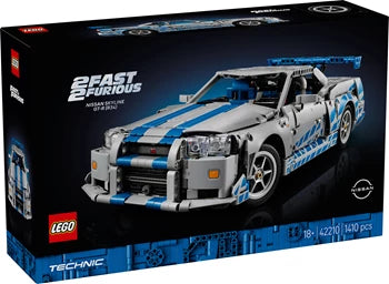 42210 2 Fast 2 Furious Nissan Skyline GT-R (R34) Flitzer, Lego Technic, 1410 Teile, ab 18 J.