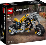 Gelbes Motorrad Lego Technic, 151 Teile, ab 7 Jahren