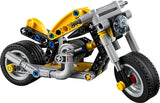 Gelbes Motorrad Lego Technic, 151 Teile, ab 7 Jahren