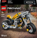 Gelbes Motorrad Lego Technic, 151 Teile, ab 7 Jahren