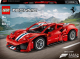 Ferrari 488 PISTA Auto Lego Technic, 882 Teile, ab 9 Jahren