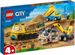 60391 Baufahrzeuge und Kran mit Abrissbirne, Lego City, 235 Teile, ab 4 Jahren
