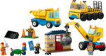 60391 Baufahrzeuge und Kran mit Abrissbirne, Lego City, 235 Teile, ab 4 Jahren