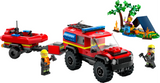 60412 Feuerwehrgeländewagen mit Rettungsboot, Lego City, 301 Teile, ab 5 Jahren