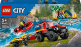 60412 Feuerwehrgeländewagen mit Rettungsboot, Lego City, 301 Teile, ab 5 Jahren