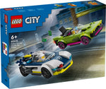 60415 Verfolgungsjagd mit Polizeiauto und Muscle Car, Lego City, 213 Teile, ab 6 Teile