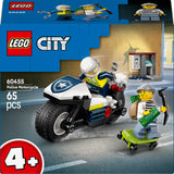 60455 Verfolgungsjagd mit dem Polizeimotorrad, Lego City, 65 Teile, ab 4 Jahren