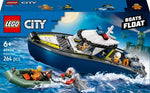 60456 Verfolgungsjagd im Polizeiboot Lego City, 264 Teile, ab 6 Jahren
