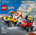 60458 Pizzalieferwagen vs. Löschauto Lego City, 70 Teile, ab 5 Jahren
