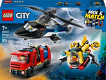60462 Hubschrauber, Löschauto und U-Boot, Lego City, 874 Teile, ab 7 Jahren