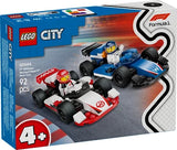 60464 F1 Williams Racing und Haas F1 Rennautos, Lego City, 92 Teile, ab 4 Jahren