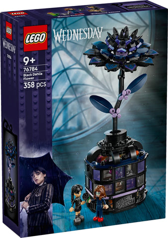76784 Schwarze Dahlie Lego Wednesday, 358 Teile, ab 9 Jahren