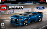 76920 Ford Mustang Dark Horse Sportwagen, Lego Speed Champions, 344 Teile, ab 9 J.