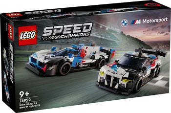 76922 BMW M4 GT3 & BMW M Hybrid V8 Rennwagen, Lego Speed Champions, 676 Teile, ab 9 J.