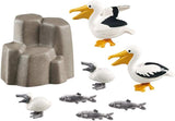 PLAYMOBIL Family Fun 9070 Pelikanfamilie, Ab 4 Jahren