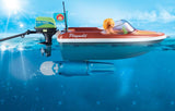 PLAYMOBIL Family Fun 70091 Sportboot mit Fun-Reifen, Ab 4 Jahren
