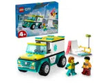 Lego City 60403 Rettungswagen und Snowboarder