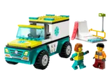 Lego City 60403 Rettungswagen und Snowboarder