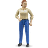 Bruder Bworld Frau mit hellem Hauttyp und blauer Hose