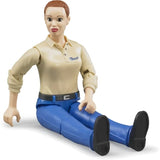 Bruder Bworld Frau mit hellem Hauttyp und blauer Hose