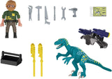 PLAYMOBIL Dino Rise 70629 Uncle Rob: Aufrüstung zum Kampf, Ab 5 Jahren