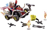 PLAYMOBIL Stuntshow 70554 Feuerwehrkart, Für Kinder von 4-10 Jahren